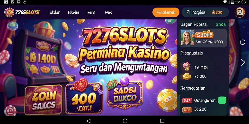 Tampilan gameplay seru 7276SLOTS di layar ponsel.