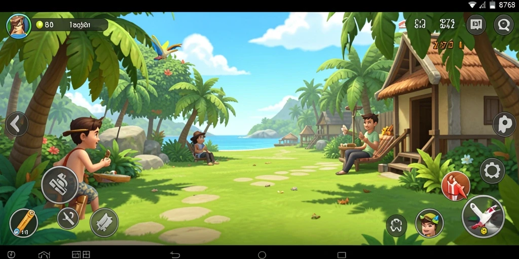 Tampilan gameplay seru dan penuh warna dari 8768.