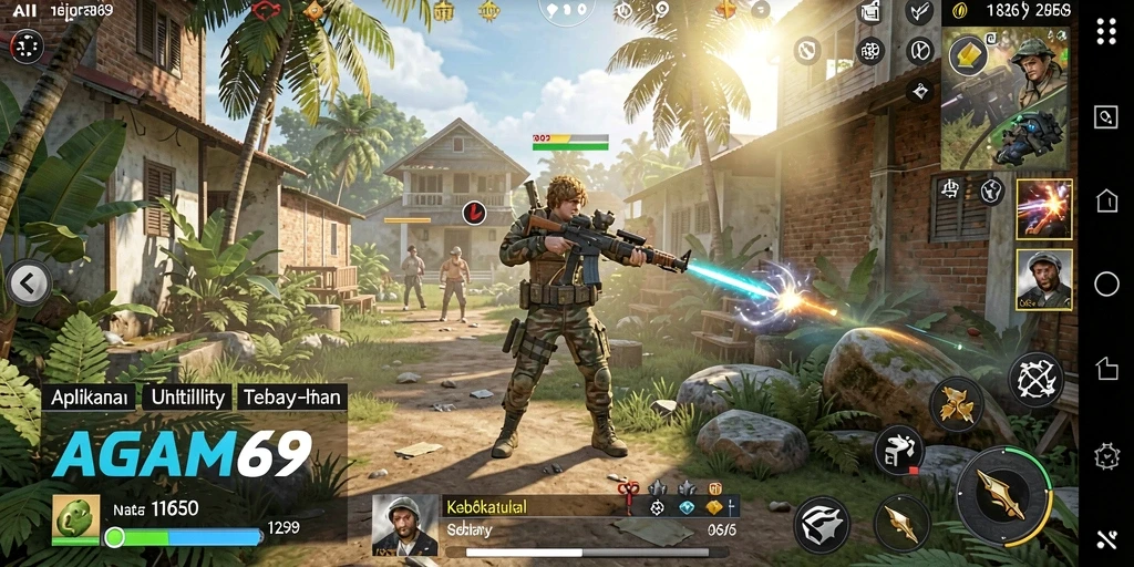 Screenshot AGAM69 menunjukkan tampilan aplikasi Utility yang ramah pengguna.