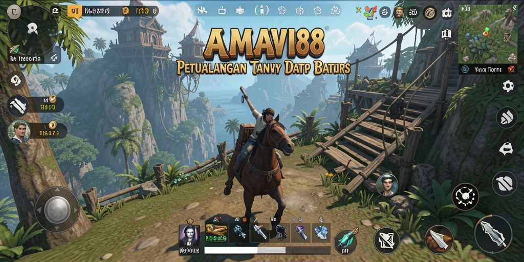 Tampilan gameplay AMAVI88 yang menakjubkan di dunia Open World.