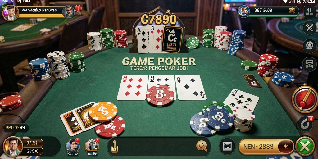 Tampilan gameplay yang menarik dan mendebarkan di C7890.