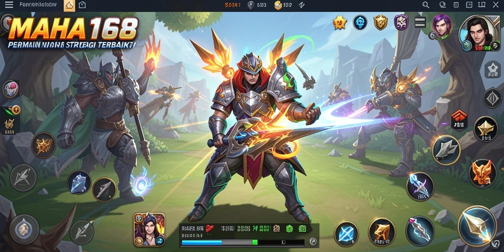 Tampilan gameplay MAHA168 dengan elemen strategi yang mendalam.