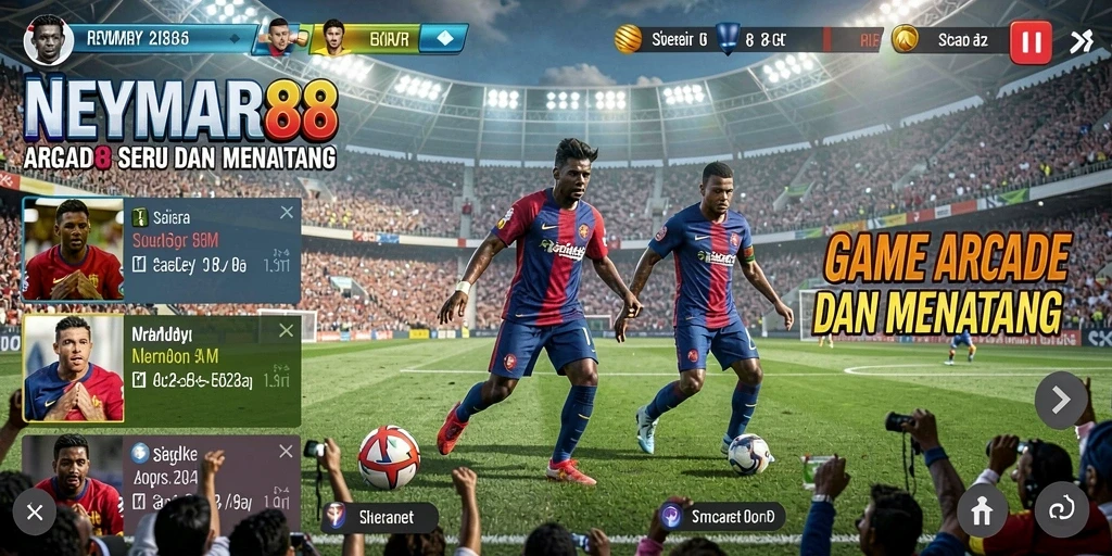 Tampilan gameplay seru dari NEYMAR88 yang menantang.