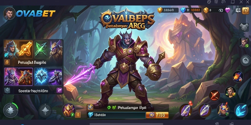 Screenshot menarik dari gameplay OVABET yang menampilkan aksi pertempuran dinamis.