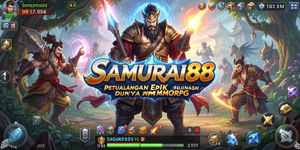 Menampilkan pertempuran epik dalam dunia SAMURAI88 yang luas.